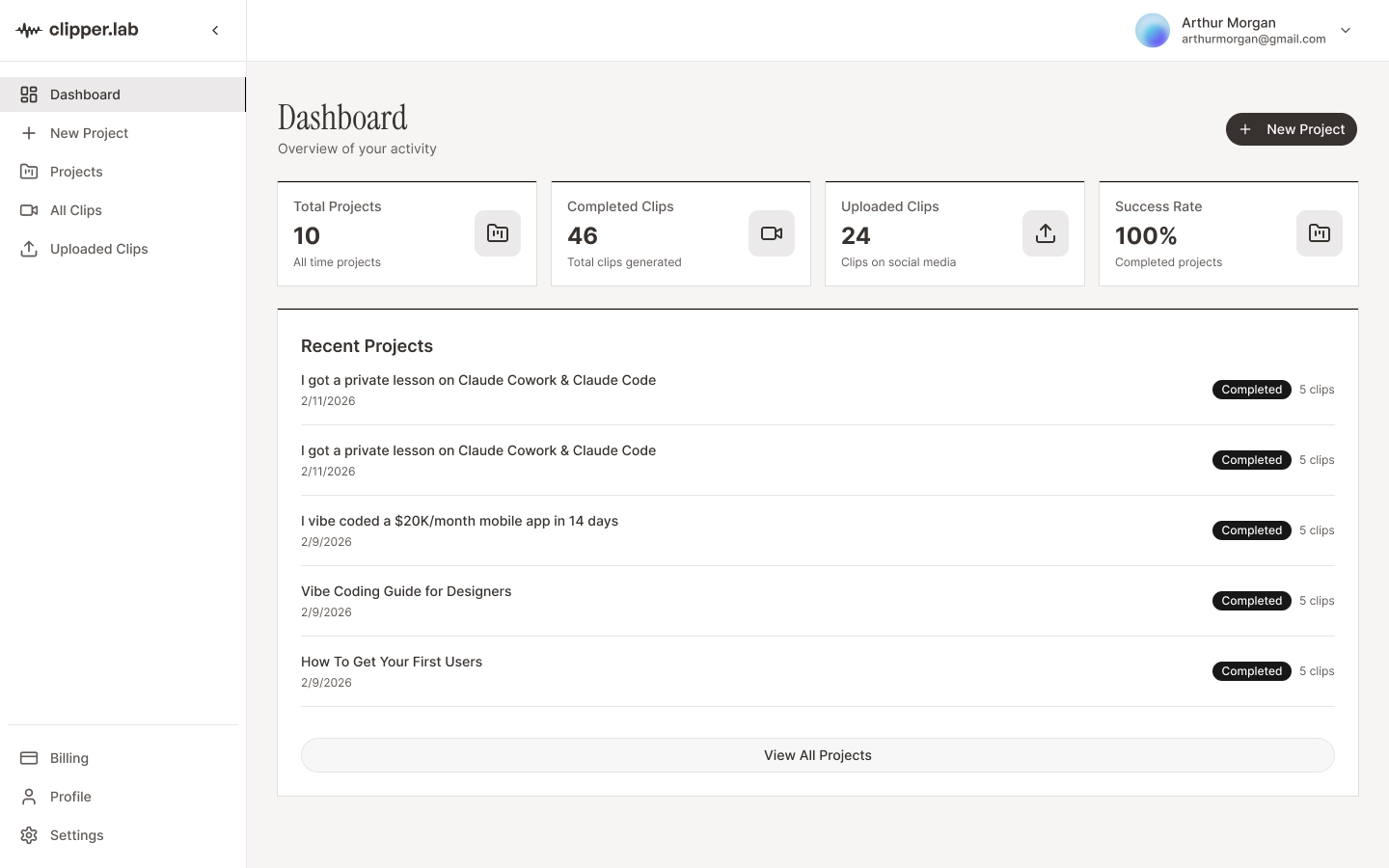 Schedules Dashboard - Customer Subscription Management